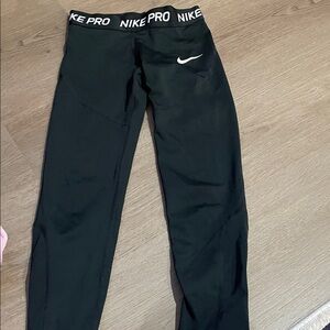 Nike Pro Kids Black Leggings